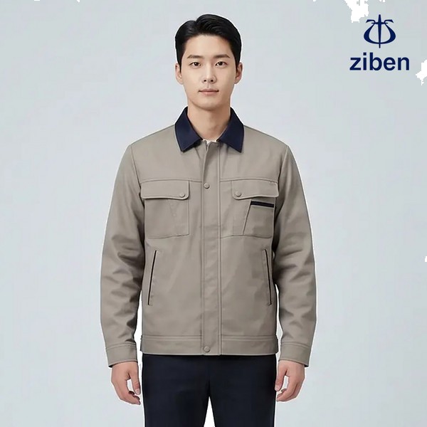 지벤 춘추복 작업복 근무복 유니폼 상의 점퍼 ZB-J119