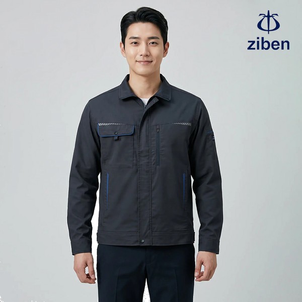 지벤 춘추복 작업복 근무복 유니폼 상의 점퍼 ZB-J1803