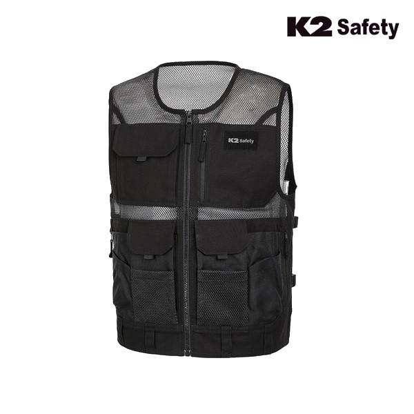 K2세이프티 망사 메쉬 작업조끼 작업복 근무복 VE-5607