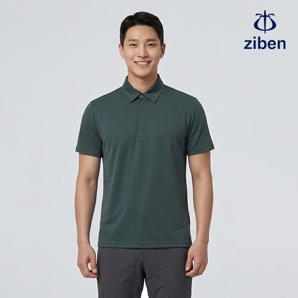 지벤 근무복 여름 반팔티 카라 티셔츠 상의 작업복 ZB-T2532