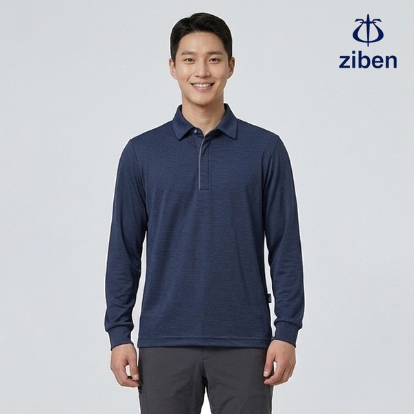 지벤 봄여름 긴팔 사계절 티셔츠 상의 작업복 ZB-T2331