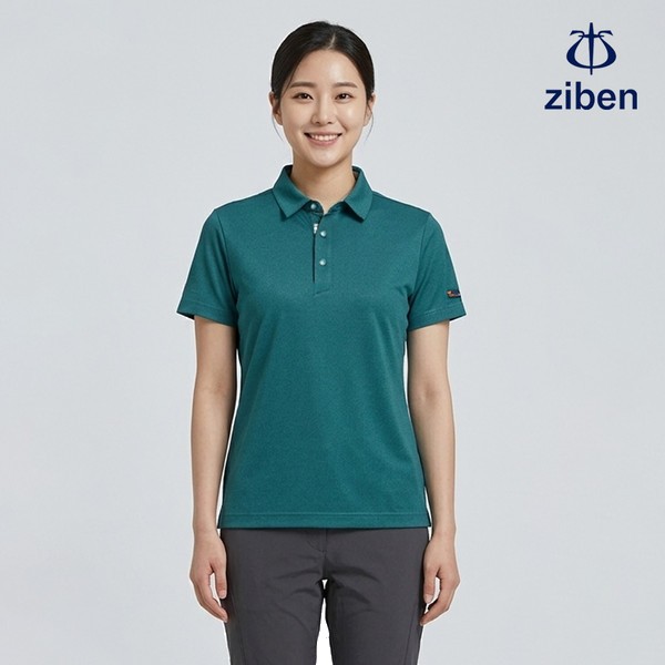 지벤 근무복 여름 반팔티 티셔츠 상의 작업복 ZB-T2334