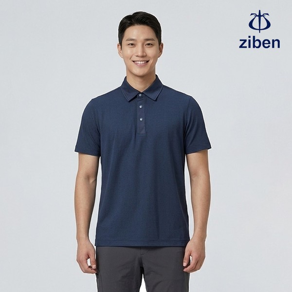 지벤 근무복 여름 반팔티 티셔츠 상의 작업복 ZB-T2337