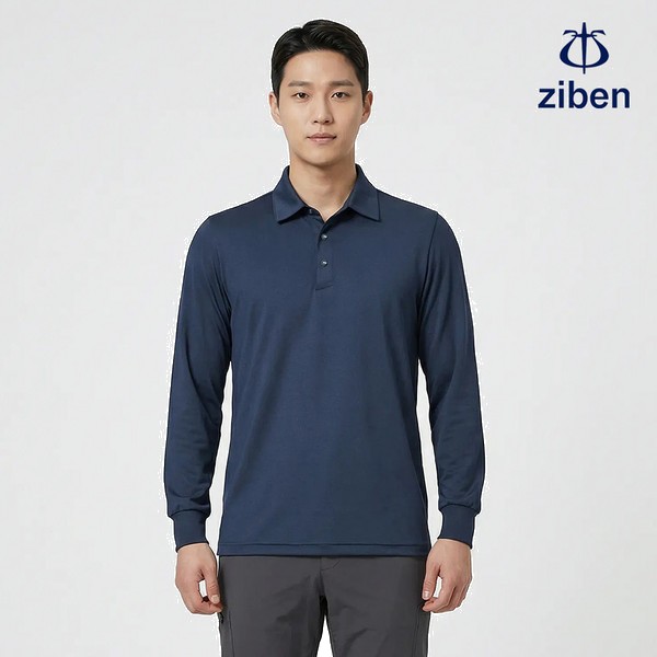 지벤 근무복 여름 긴팔 티셔츠 상의 작업복 ZB-T2231