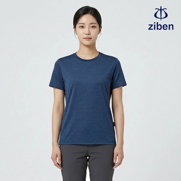 지벤 근무복 여름 반팔티 티셔츠 상의 작업복 ZB-T2235