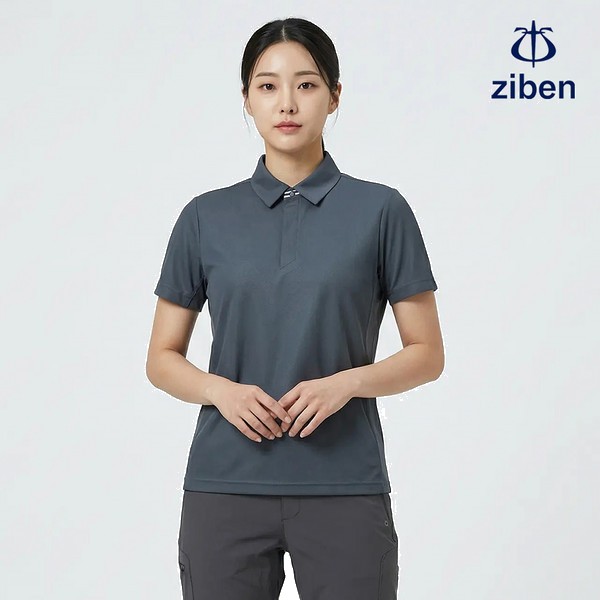지벤 근무복 여름 반팔티 티셔츠 상의 작업복 ZB-T2134