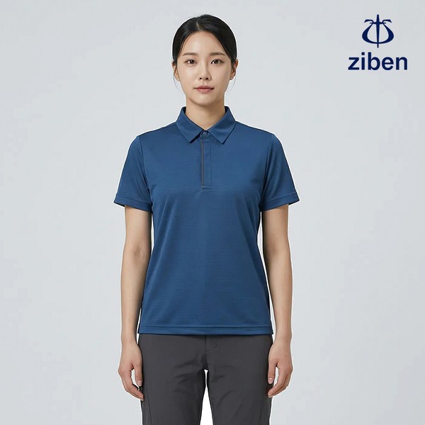 지벤 근무복 여름 반팔티 티셔츠 상의 작업복 ZB-T2137