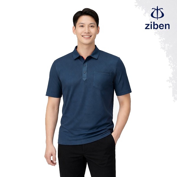 지벤 근무복 여름 반팔티 티셔츠 상의 작업복 ZB-T1631