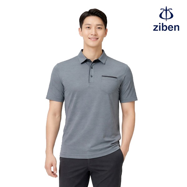 지벤 근무복 여름 반팔티 티셔츠 상의 작업복 ZB-T1732