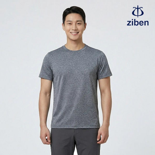 지벤 근무복 여름 반팔티 티셔츠 상의 작업복 ZB-T1934