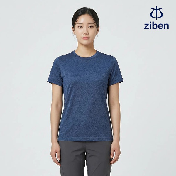 지벤 근무복 여름 반팔티 티셔츠 상의 작업복 ZB-T1933