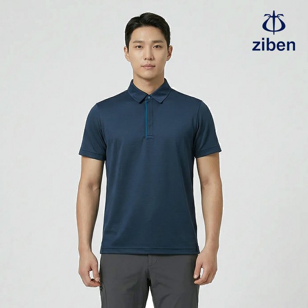 지벤 근무복 여름 반팔티 티셔츠 상의 작업복 ZB-T2136