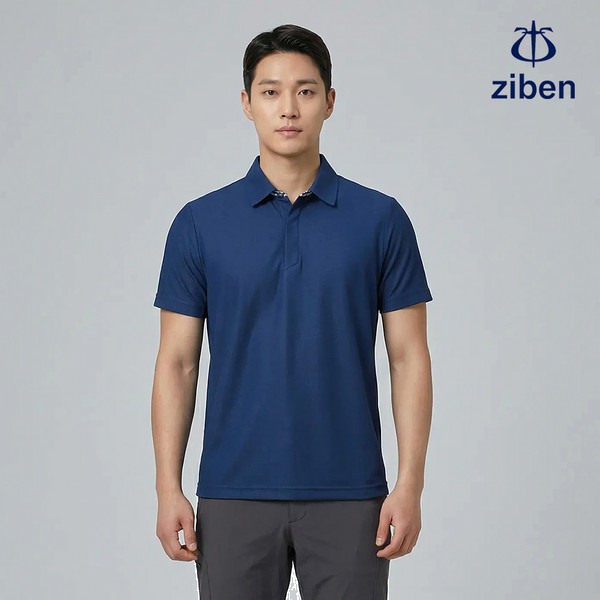 지벤 근무복 여름 반팔티 티셔츠 상의 작업복 ZB-T2133