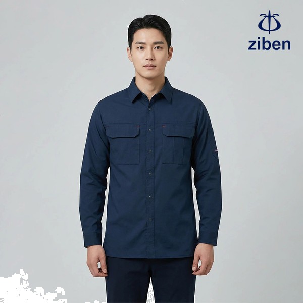 지벤 봄여름 근무복 와이셔츠 ZB-Y1641