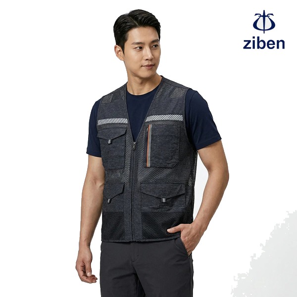 지벤 봄여름 근무복 조끼 ZB-V1823