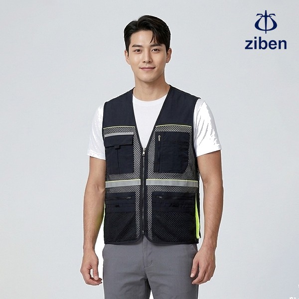 지벤 봄여름 근무복 조끼 ZB-V1822