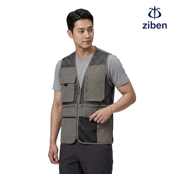 지벤 봄여름 근무복 조끼 ZB-V2027