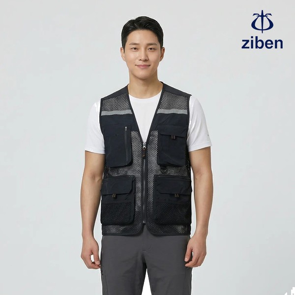 지벤 봄여름 근무복 조끼 ZB-V2223