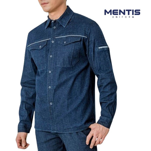 멘티스 스판 데님 작업복 상하의 세트 MT-864