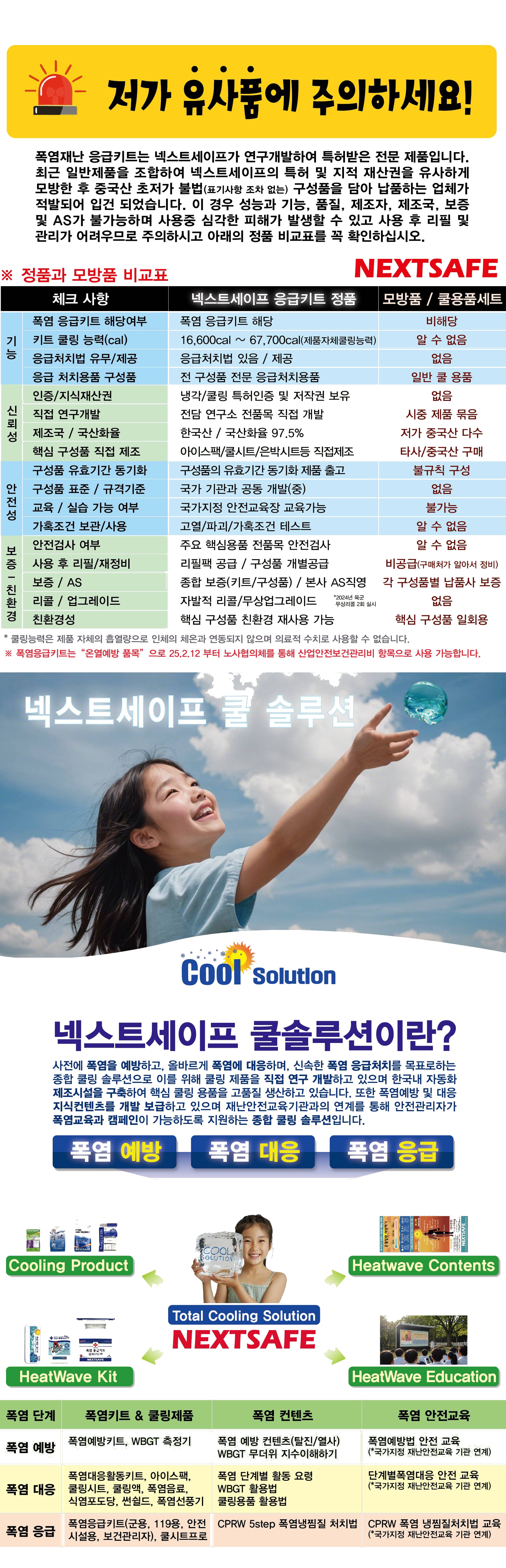 넥스트세이프 냉각시트 폭염키트 응급쿨링시트프로 상세 이미지