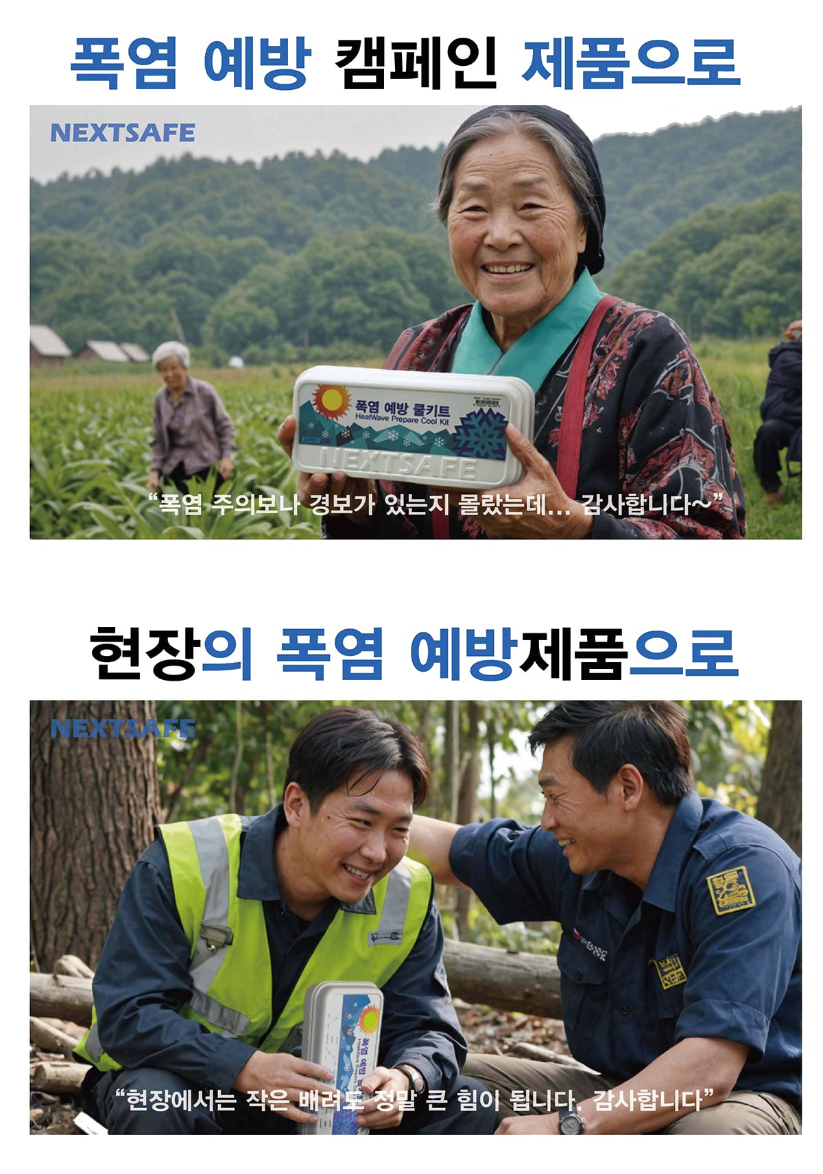 넥스트세이프 폭염대응 무더위 대응 쿨키트 폭염예방쿨키트 12개 세트 상세 이미지