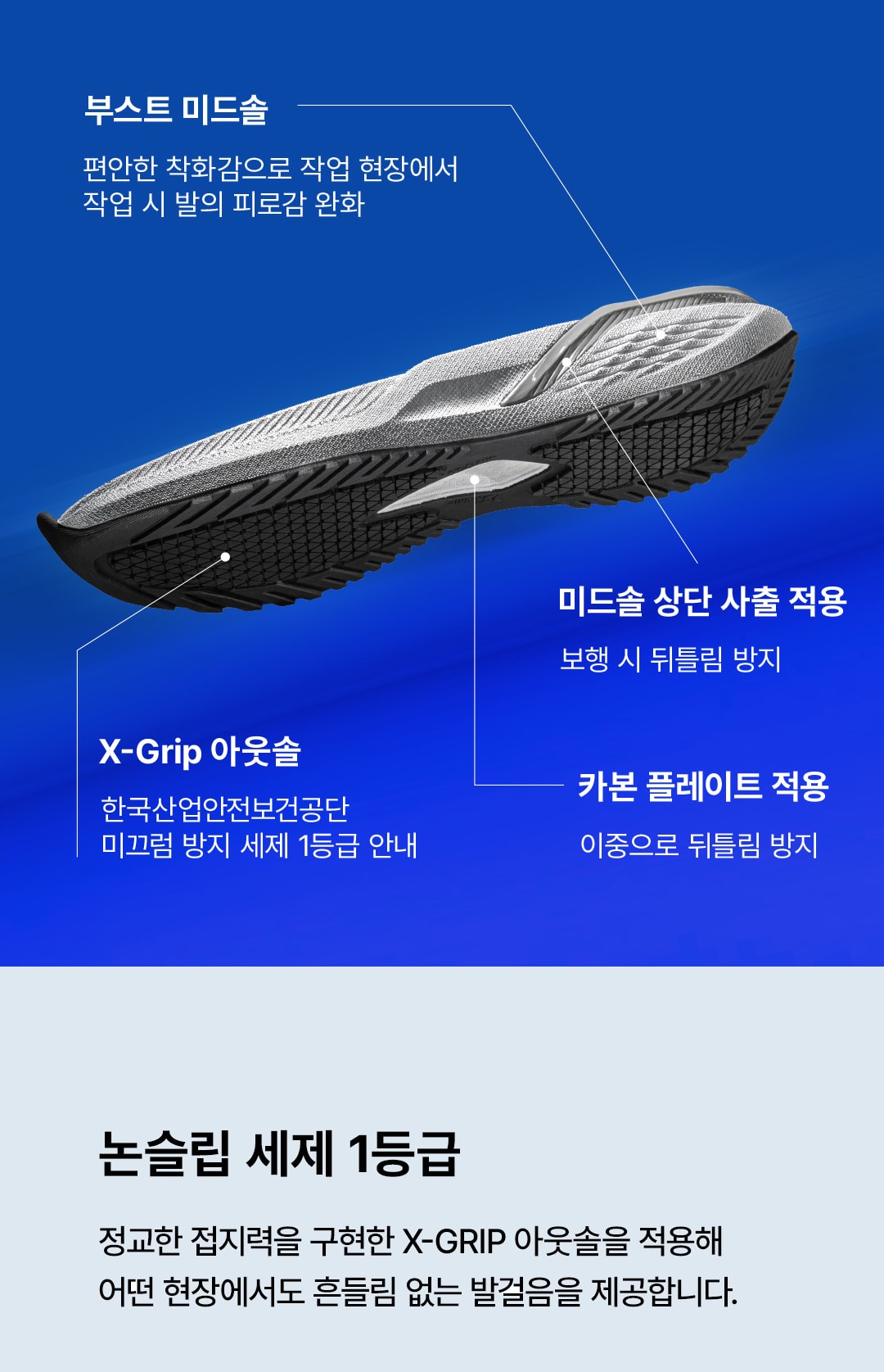 몽크로스 올림포스 4인치 통기성 토캡 생활방수 다이얼 작업화 안전화 AM-1 상세 이미지