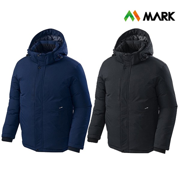 마크 동계용 겨울 작업복 패딩 자켓 심플 오리털 점퍼 MK-3015 MK-3016