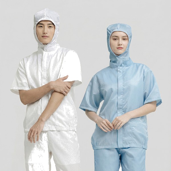 워크라인 반팔 자켓 제전위생복