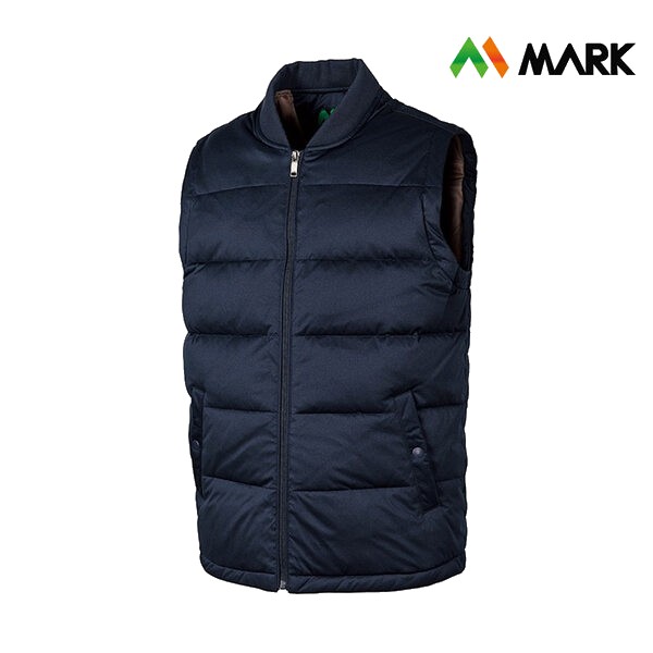 마크 동계용 근무복 작업복 멜란지 스판 오리털 조끼 MK-762