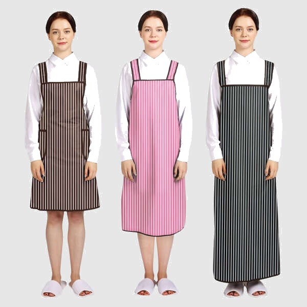 웰프런 메쉬 스트라이프 방수앞치마 H형
