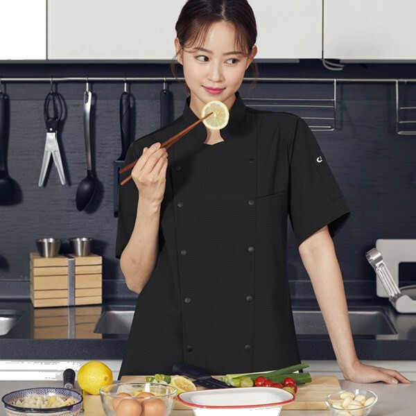 워크라인 더블스냅 통기성 조리복