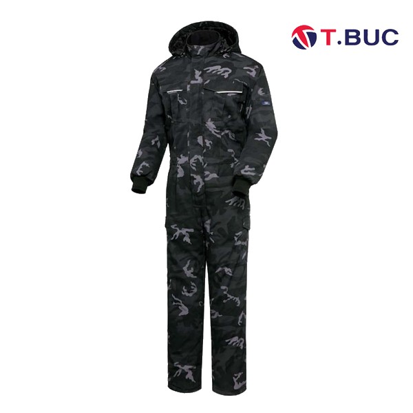 티뷰크 동계 밀리터리 카모 패딩 정비복 방한복 작업복 일체형 TB-776