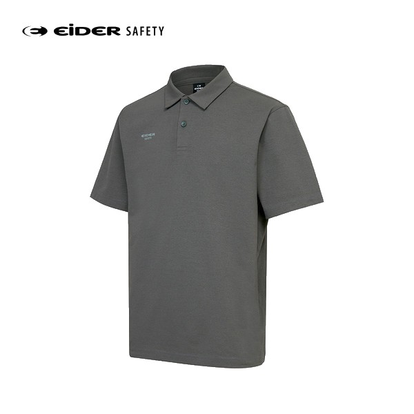 아이더세이프티 춘하 여름용 반팔 카라셔츠 다크카키 TS-S2602