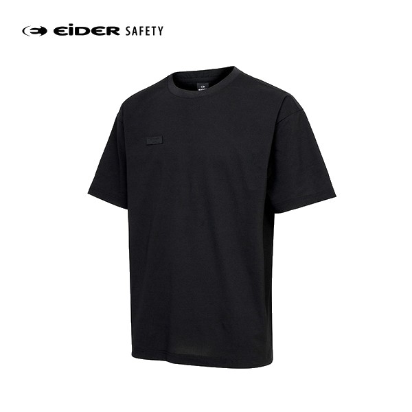 아이더세이프티 춘하 여름용 반팔 라운드티 블랙 TS-S2606