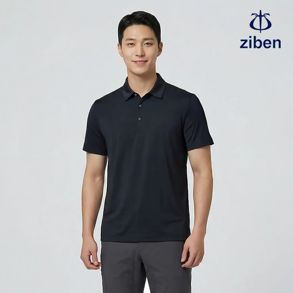 지벤 여름 근무복 작업복 반팔 카라 티셔츠 상의 ZB-T2631