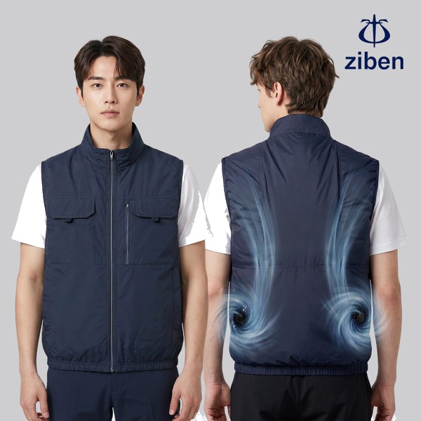 지벤 여름 작업복 현장복 선풍기조끼 에어 쿨링 팬 베스트 ZB-V2621