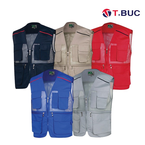 티뷰크 작업복 현장복 근무복 타스란 망사 V-조끼 MK-161 ~ MK-165