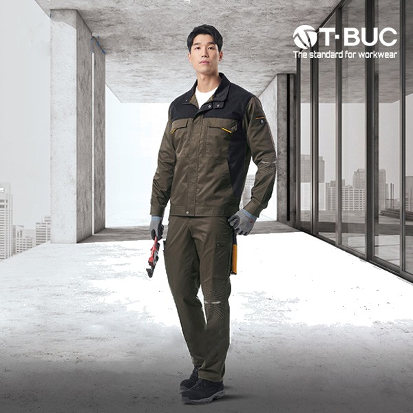 티뷰크 작업복 현장복 근무복 정비복 신축성 T/R 스판 사철복 상의 하의 TS-1201J TS-1201P