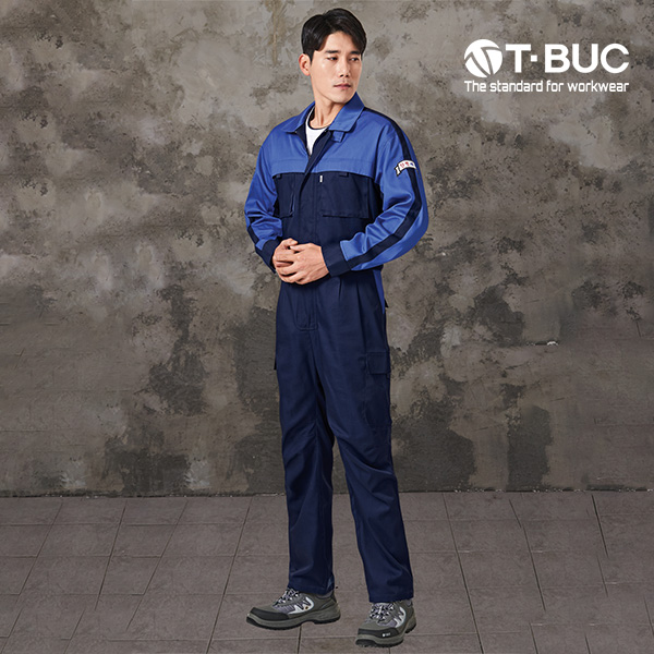 티뷰크 작업복 현장복 춘하복 근무복 일체형 투웨이 정비복 TB-712