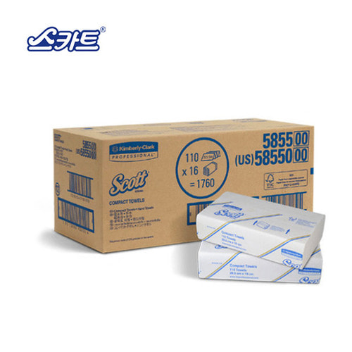 [47163 스카트 콤팩트 핸드타올 110매]16밴드/케이스