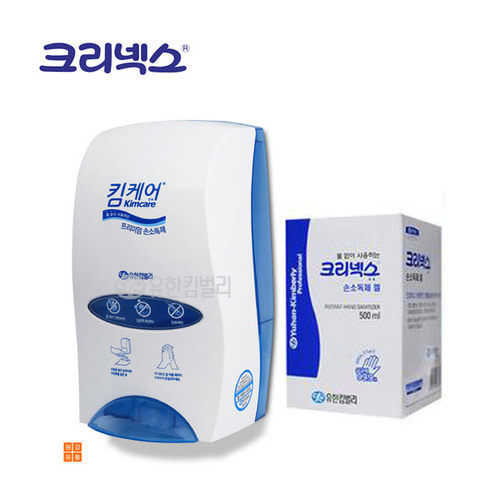 56767 크리넥스 프리미엄 손소독제 500ml(낱개)리필형