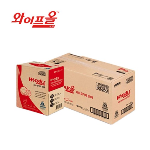 42360 와이프올 X80 와이퍼 80매(5카톤/박스)42350