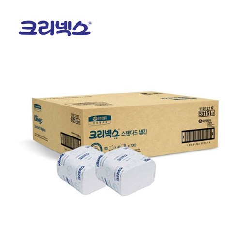 5315161 크리넥스 냅킨 스탠다드 180매(40밴드/박스)