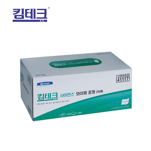 41117 킴테크 사이언스 와이퍼 중형 200매(30카톤/박스)