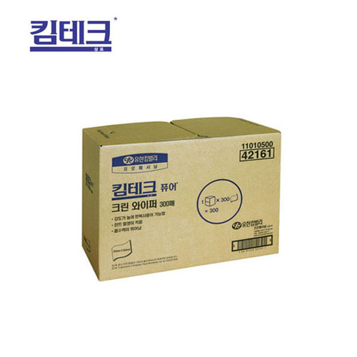 42161 킴테크 퓨어 크린 와이퍼 (300매/1박스)