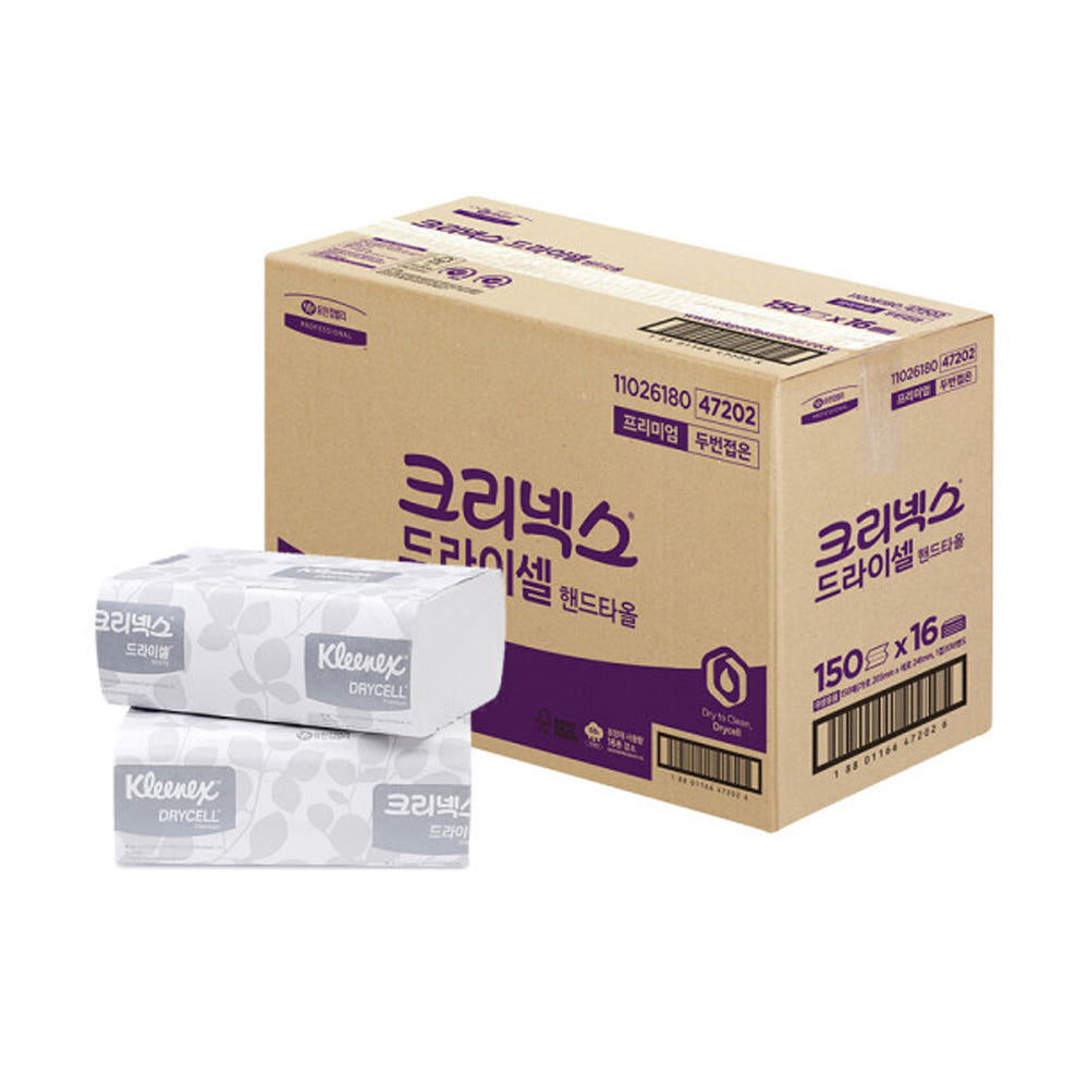 47202 크리넥스 드라이셀 프리미엄 F150S(2400매)